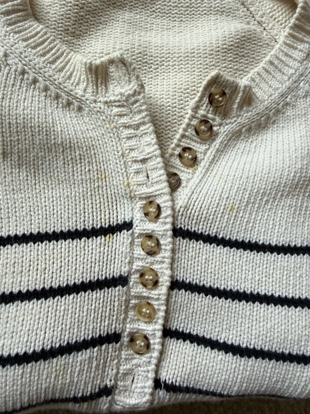 sezane LÉONTINE JUMPER with spot stains size S - Picture 4 of 9